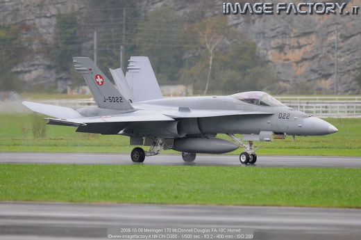 2009-10-08 Meiringen 170 McDonnell Douglas FA-18C Hornet
